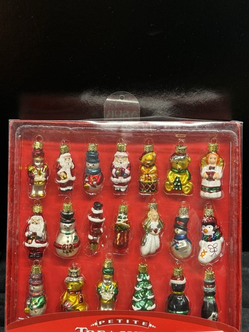 Kurt S Adler 20 Petite Treasures Ornaments Christmas Tree Glass Mini Small